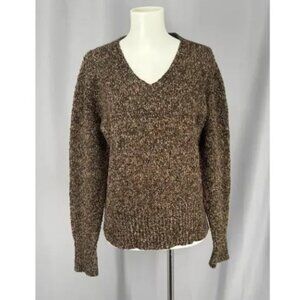 Royal Robbins Sweater Women Large Brown Acrylic Poly Cabincore Goblincore Cozy